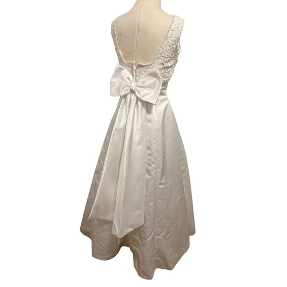 Vintage Mori Lee Wedding gown dress Madeline Gardner tmless bridal 90s luxe sz 4 - Picture 9 of 16